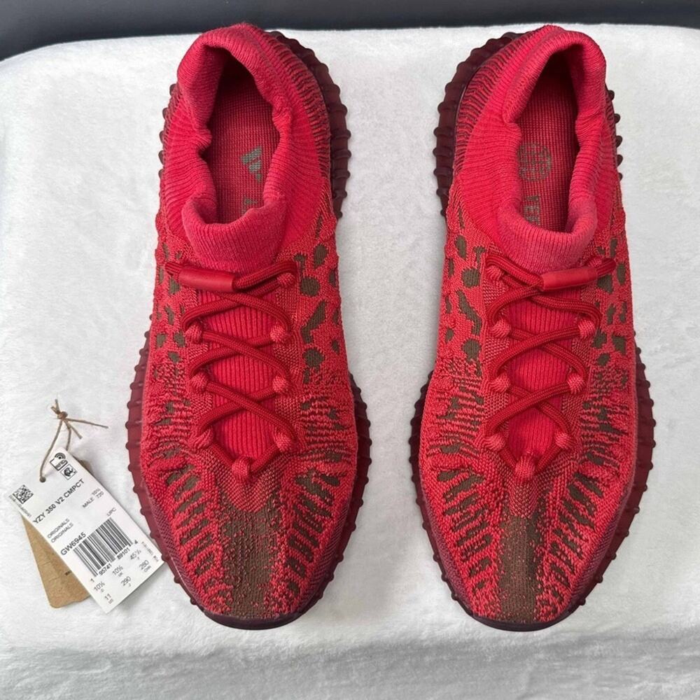 Yeezy Boost 350 V2 CMPCT ‘Slate Red’ | GW6945 | 11M | OG All - Picture 2 of 10
